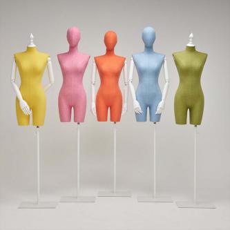 T-1 colorful dress form mannequin torso