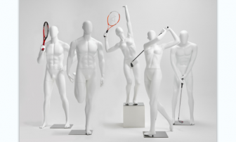 Window display sports mannequins